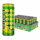 effect Energy Drink GAZOZ – Tray mit 24 x 330 ml Energy Dose Einweg, Koffeinhaltiges Erfrischungsgetränk mit B-Vitaminen – spritzig-süßer Citrus-Geschmack mit floraler Note, vegan