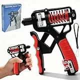Rkixlix Handtrainer Unterarmtrainer Einstellbarer Widerstand 5-165KG Griffkraft Trainer Verstellbar Hand Unterarm Trainingsgeräte Metall Griffkrafttrainer Kraft Handgriff Stärker für Sportler