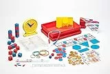 WISSNER® Mathe-Lernbox für die Grundschule mit Übungsaufgaben - Mathe-Set Made in Germany, Ideal für die 1. Klasse & Dyskalkulie inklusive Geobrett, Zahlenbox, Spielgeld, Lernuhr u.v.m.