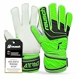 Reusch Torwarthandschuhe Kinder Jugendliche | robuster Grip & stabile Passform | für Training & Spiel | Kunstrasen, Naturrasen & Hartplatz | für Nachwuchs-Torhüter | Größe 4-8 | Attrakt Solid Junior