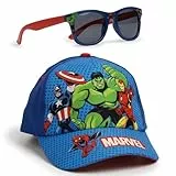 CERDÁ LIFE'S LITTLE MOMENTS Marvel Avengers Baseballkappe & Sonnenbrillen-Set | Hut & Sonnenbrille mit UV-400-Schutz für Kinder | Sommer-Accessoires-Set für Strand & Urlaub