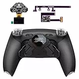 eXtremeRate Spark Remap Paddles Kit für ps5 Controller BDM-010/020 Model, Upgrade Clicky Trigger Modul&4 belegbar Back Buttons mit OLED-Display&Grips Rückgehäuse Zubehör für ps5-Schwarz