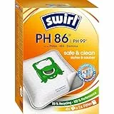 Swirl PH 86 / PH 99 EcoPor Staubsaugerbeutel 4 Staubbeutel + 1 Filter Staubsaugerbeutel, Siehe Bild und Beschreibung