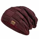 REDESS Beanie Mütze für Herren und Damen Winter Warme Mützen Stricken Slouchy Thick Skull Cap