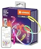 Ledvance SMART+ WIFI FLEX 3M LED-Streifen, weiß, 15W, 350lm, dimmbar, dynamisches Magic-RGB Lichteffekt, individuelle Lichtfarbenwahl, App-steuerbar, lange Lebensdauer, einfache Montage, IP20