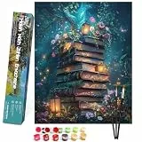 Bougimal Malen Nach Zahlen Erwachsene Landschaft Ohen Rahmen inklusive Pinsel und Acrylfarben - 40 x 50 cm, Bücher 4