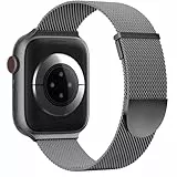 Higgs Ersatzarmband Kompatibel mit Apple Watch Armband 46mm 45mm 44mm 42mm 41 mm 40mm 38mm 49mm, Magnetisch Einstellbar Edelstahl Metall Armbänder für iWatch SE3 2 Series 11 10 9 8 7 6 5 4 Ultra3 2 1
