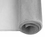 Windhager Fliegengitter Aluminium, 100 x 250 cm, Insektenschutzgittergewebe, witterungsbeständig, 03621