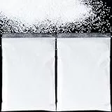 BETESSIN 100g Glitzer zum Basteln Weiß Glitzerpulver Glitter Pulver Glitzer Basteln Glitzerpuder für Nägel Gesicht Kartenbasteln Handwerk Nagelkunst