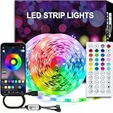 Liwqolx LED Strip 20M (2 Rollen10m), LED Streifen mit Fernbedienung & App & Musik Sync, Musikmodus, Timing-Modus, Bluetooth Selbstklebend für Zimmer Deko/Küche/Decke/Gaming/Party