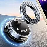 Mohard Vakuum Magnetischer Handyhalterung Auto für MagSafe Autohalterung, 2025 Upgraded [Nano Gel + Saugnapf] Handy Halterung Auto Car, 360° Drehbar Faltbar & 2400GF Stärkster Magnet für iPhone usw
