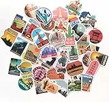 Sticker set urlaub stickers aesthetic Japan deko lustige aufkleber laptop sticker Japan aufkleber Utah USA Italien urlaub kofferaufkleber Tokio Marrakesch Istanbul Kolosseum Marokko sticker