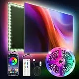 LED Strip 7m, USB-TV-Hintergrundbeleuchtungs-Kit mit Fernbedienung, App-Steuerung, LED Streifen Musik Sync, Farbwechsel LED Lichterkette für Party, Zuhause, Schlafzimmer, TV, Küche Deko