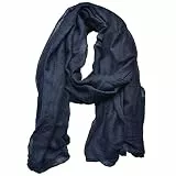 Ehsbuy Outrip Leichter, weicher Mode-Schal für Damen und Herren, Marineblau, Einheitsgr��e