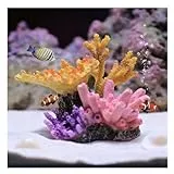 Yoaeyok 1 Stück Aquarium Dekoration Künstliche Korallenriff Ornamente Simulation Harz Koralle Aquarien Landschaftsbau Dekorationen Ornamente für Garnele Fisch Tank