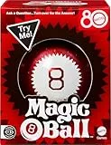 Mattel Games Magic 8 Ball Mattel 80th Anniversary Edition Neuheit Spiel für Kinder, Wahrsagspielzeug für Familiennächte, Spielabende, Reisen, Camping & Partys