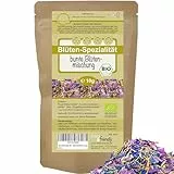 direct&friendly | Bunte Bio Blütenmischung | 10g | farbenfroher Essblüten-Mix aus Rosen-, Ringelblumenblüten- und Kornblumenblütenblättern
