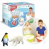 Zimpli Kids 10 Verwenden Sie Arctic SnoPlay mit 2 Spielzeugen, sensorisch, verwandelt Wasser magisch in Kunstschnee, hochwertiges Jungen oder Mädchen