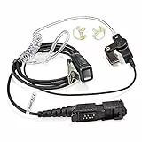 UAYESOK Walkie Talkie Ohrhörer mit PTT-Mikrofon,Security Headset mit verdecktem akustischem Rohr Ohrpassstück für Motorola DP2400, DP3441e, DP3661, XPR3300e, XPR3500, XiR, P6600