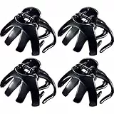 EXFEA 4 Stück Große Grip Octopus Klammer Spinne Haar Klaue Octopus Kiefer Haar Klaue Clips für Dickes Haar (8,5 cm, Schwarz)(Schwarz 8,5 cm)