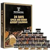Gewürzkalender Adventskalender 2025 Only Spices Weihnachtskalender für Erwachsene 24 Gourmet Premium Kochgewürzset Küchengeschenk Adventskalender für Männer frauen