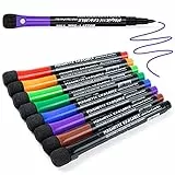 ANYUKE Whiteboard Stifte Whiteboard Marker: 8 Farbe Whiteboard Stift Boardmarker mit Schwamm Magnete, Dry Erase Marker für Magnettafel Flipchart, Abwischbare Stifte Lehrer Zubehör Schule Zuhause Büro