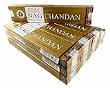 Räucherstäbchen Sparset. 12 Packungen a 15g Ca 180 Sticks Golden Nag Chandan - Sandelholz
