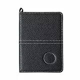 MiOYOOW Golf Scorekartenhalter aus Leder Golf Scorecard Cover tragbarer Golf Yardage Buchhalter für Golfspiel Scoring