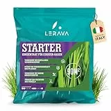 LERAVA Rasendünger Starter (90 m²) - aktiviert Wurzelwachstum - ideal für Rasensamen ohne Verbrennungsgefahr - stärkt Widerstandskraft und Wurzeln - Startdünger für dichte Rasenflächen