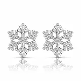 B.Catcher Damen-Ohrringe aus 925er Sterlingsilber, 'Die Schneekönigin' mit originellem Geschenk