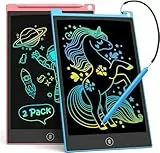 TECJOE 2-Pack LCD Schreibtablett, 10-Zoll buntes Doodle Board für Kinder, elektronische Zeichnung Tablet Zeichnung Pads, Geschenke für 3–6-Jährige (Blau und Rosa)