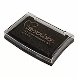 Rayher 29017576 Versa Color Pigment-Stempelkissen, 9,6x6,3x1,8cm, schwarz