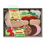 Melissa & Doug 13954 | Filz-Lebensmittel-Set Für Belegte Brote | Rollenspielzeug | 3+ years