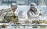 Italeri 6186 1:72 Battle-Set Bastogne Siege - Modellbau, Bausatz, Standmodellbau, Basteln, Hobby, Kleben, Plastikbausatz, detailgetreu, unlackiert, Geformte Farbe