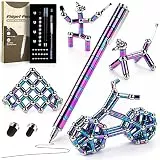 Tigerhu Fidget Pen, Magnetischer Kugelschreiber, Magnet Stift, Lustig Multifunktions Magnetstift, Stressabbau Druckkugelschreiber für Männer, Frauen, Kinder, Vatertagsgeschenk