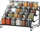 Jolitac 4 Etagen Metall Gewürzregal Stehend, Küche Gewürzständer Ohne Bohren, Gewürz-Organizer für Küche, Schrank, Speisekammer, Arbeitsplatte