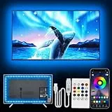 LED TV Hintergrundbeleuchtung 1M, LED Streifen für 32-50 Zoll TV, USB Led Strip mit Musik Sync, RGB TV Backlight Bluetooth APP&Fernsteuerung, Led Fernseher Beleuchtung für Deko