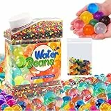 YESLUSY Wasserperlen Bunte 50000 & 200 XXL, Ungiftig für Pflanzen, Blumen, Vase Füllstoff und Deko