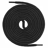 Mount Swiss runde Schnürsenkel für Wanderschuhe, Trekkingschuhe und Arbeitsschuhe - extra reißfest - ø 5 mm Farbe Schwarz Länge 110cm