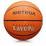 Meteor Layup Basketball - Größen 1 bis 7 - Indoor Outdoor - Strapazierfähige rutschfeste Oberfläche - Kinder, Junioren, Erwachsene - Farbenfrohes Design