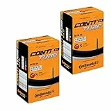Continental Mountainbike Presta-Ventil für 29-Zoll-MTB-Reifenschläuche, 1,75 bis 2,5, 2er Pack, Schwarz