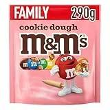 M&M’s Cookie Dough, Knackige Schokolinsen mit Keksteiggeschmack und bunter Zuckerhülle als Süßigkeit, Schokolade zum Teilen, 1 x 290 g
