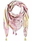 Gerry Weber Damen Tuch mit Tasseln Tuch gemustert Rosa/Tabak/Flamingo Druck 99