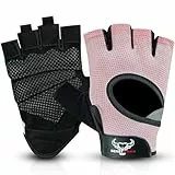 BEAST RAGE Gewichtheberhandschuhe für Männer und Frauen, Gym Handschuhe für Crossfit.Atmungsaktiv,rutschfest Silikon gepolsterte Handfläche Schutz Trainingshandschuhe für Gewichtheben