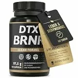 DTX BRNR Leber Komplex + Stoffwechsel Kapseln mit Cholin, Grüner Tee, Artischocke, Mariendistel, Löwenzahn & Kurkuma, 120 vegane Kapseln