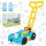 Apritsce Seifenblasen Rasenmäher für Kinder, Seifenblasenmaschine Kinder, Bubble Machine, Seifenblasen Maschine Sommer Gartenspielzeug Outdoor Spielzeug ab 1 2 3 Jahre