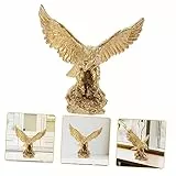 BESTYASH Figuren Aus Kunstharz Tischadlerstatue Desktop Dekor Innenraum Deko Langlebige Greifvogel Skulptur Fürs Bücherregal