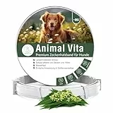 Animal Vita® Premium Zeckenhalsband für Hunde - Zuverlässiger Schutz vor Zecken [wasserdicht und größenverstellbar] bis zu 8 Monate Zeckenschutz für Hunde