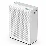 COWAY Luftreiniger Allergiker Zuhause Schlafzimmer air purifier, ECARF und Quiet Mark, Sleep Mode 20 dB, Vorfilter oben entnehmbar und waschbar, Allergie Rauch Pollen Haustiere, Airmega 150, Weiß