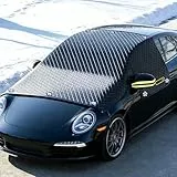 Maxee Frontscheibenabdeckung Winter, Windschutzscheibenabdeckung Auto 10 Magnet, Türgriffe abdecken, Scheibenabdeckung Abdeckung Auto Frontscheibe Für Die Gegen, Schnee - Neu